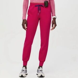 FIGS High Waisted Zamora Jogger Scrub
Pants - Ultra Rose - NWT